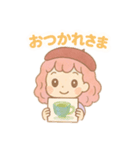 【日常会話】お絵描き少女のスタンプ集（個別スタンプ：5）