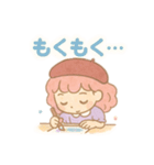 【日常会話】お絵描き少女のスタンプ集（個別スタンプ：22）