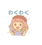 【日常会話】お絵描き少女のスタンプ集（個別スタンプ：27）