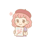 【日常会話】お絵描き少女のスタンプ集（個別スタンプ：37）