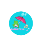 ❤️動く七夕、梅雨☂️❤️カエルスタンプ❤️（個別スタンプ：8）