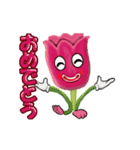 花で挨拶しよう（個別スタンプ：6）