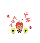 大好き！ある？なかった？動く花と贈るサル（個別スタンプ：17）
