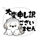 シーズー犬 2025 「大き目文字・吹き出し」（個別スタンプ：37）