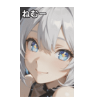 The Girl with Sparkling Eyes（個別スタンプ：33）