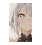 The Girl with Sparkling Eyes0（個別スタンプ：4）