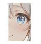 The Girl with Sparkling Eyes0（個別スタンプ：6）