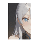The Girl with Sparkling Eyes0（個別スタンプ：8）
