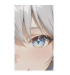 The Girl with Sparkling Eyes0（個別スタンプ：17）