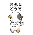 弱音と応援（三毛猫）（個別スタンプ：13）
