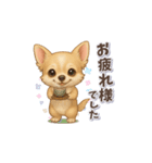 チワワさんの可愛いスタンプ（個別スタンプ：6）