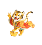 金塊で金運アップ、虎神 - 金運（個別スタンプ：2）