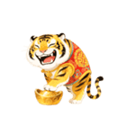 金塊で金運アップ、虎神 - 金運（個別スタンプ：5）