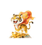 金塊で金運アップ、虎神 - 金運（個別スタンプ：21）