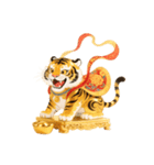 金塊で金運アップ、虎神 - 金運（個別スタンプ：23）