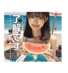 夏すいか♡お姉さん（個別スタンプ：2）