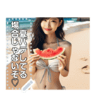 夏すいか♡お姉さん（個別スタンプ：8）