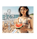 夏すいか♡お姉さん（個別スタンプ：9）
