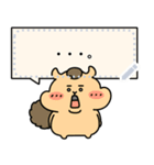 ゆかいなまゆげアニマル（個別スタンプ：22）