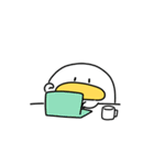 アヒルのオタクが描いたアヒルの絵(日本語)（個別スタンプ：8）