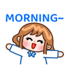 かわいい女の子ミミちゃん（個別スタンプ：1）