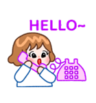 かわいい女の子ミミちゃん（個別スタンプ：23）