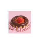 3d 高クオリティー 誕生日ケーキ 2（個別スタンプ：18）