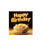 3d 高クオリティー 誕生日ケーキ 2（個別スタンプ：23）