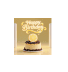 3d 高クオリティー 誕生日ケーキ 2（個別スタンプ：24）