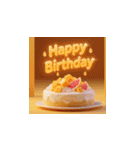 3D高品質バースデーケーキ 6（個別スタンプ：8）