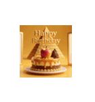 3D高品質バースデーケーキ 6（個別スタンプ：16）