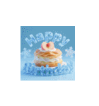 3D高品質バースデーケーキ 6（個別スタンプ：27）