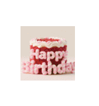 3d 高クオリティー 誕生日ケーキ（個別スタンプ：6）