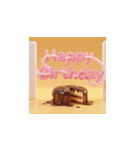 3d 高クオリティー 誕生日ケーキ（個別スタンプ：12）