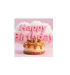 3d 高クオリティー 誕生日ケーキ（個別スタンプ：16）