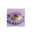 3d 高クオリティー 誕生日ケーキ（個別スタンプ：18）