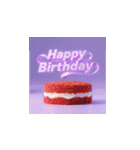 3d 高クオリティー 誕生日ケーキ（個別スタンプ：20）
