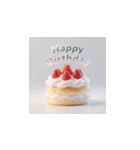 3d 高クオリティー 誕生日ケーキ（個別スタンプ：35）