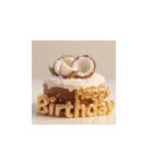 3d 高クオリティー 誕生日ケーキ（個別スタンプ：36）