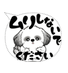 B＆W シーズー犬「大き目文字・吹き出し」（個別スタンプ：26）