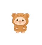 ぶたちゃんのふんわりスタンプ（個別スタンプ：3）