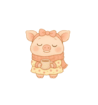 ぶたちゃんのふんわりスタンプ（個別スタンプ：21）