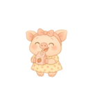 ぶたちゃんのふんわりスタンプ（個別スタンプ：37）