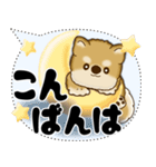新・柴犬 2025 「大き目文字・吹き出し」（個別スタンプ：21）