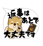 新・柴犬 2025 「大き目文字・吹き出し」（個別スタンプ：25）