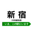 中央線快速 いまどこスタンプ（個別スタンプ：5）