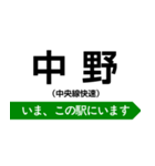 中央線快速 いまどこスタンプ（個別スタンプ：6）