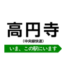 中央線快速 いまどこスタンプ（個別スタンプ：7）