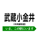 中央線快速 いまどこスタンプ（個別スタンプ：15）