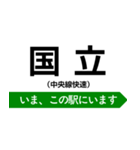 中央線快速 いまどこスタンプ（個別スタンプ：18）
